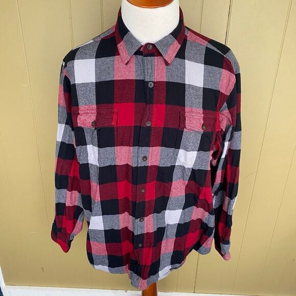 Red Head Brand Co. Authentic goods Men 2XL longsleeve button down flannel - Picture 1 of 9
